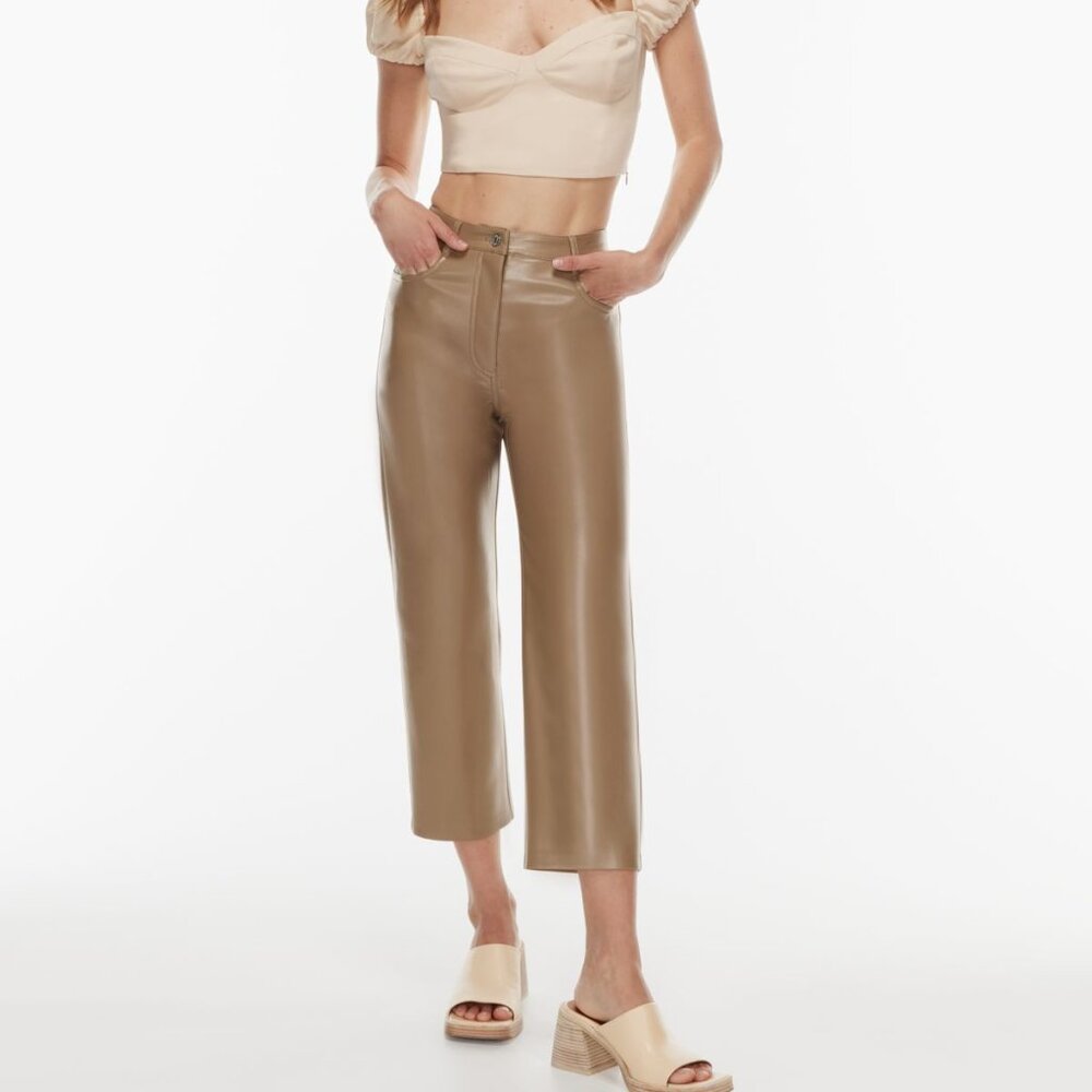 Aritzia Wilfred MELINA CROPPED PANT | Constant Camel (Size 2)